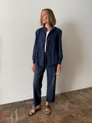 60s Cotton Japanese Railway Work Uniform