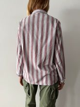 Mauve European Striped Pajama Shirt