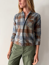 50s Boys Cotton Flannel Shirt