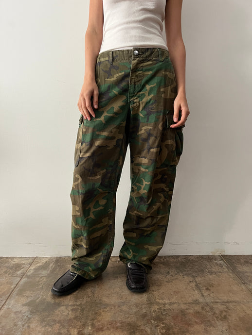 80s Cotton Military Cargo Pants