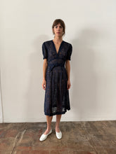 40s Navy Lace Dress