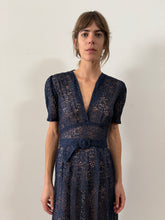 40s Navy Lace Dress