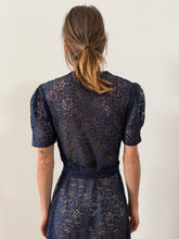 40s Navy Lace Dress