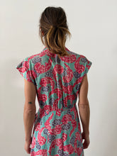 30s Cotton Feather Plume Dress