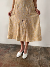 1920s/30s Yellow Rose Dress