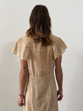 1920s/30s Yellow Rose Dress