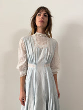 1910s Blue Linen Dress