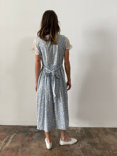 30s/40s Blue Floral Cotton Dress