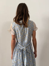 30s/40s Blue Floral Cotton Dress