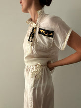 20s/30s Tissue Silk Sheer Pajama Set