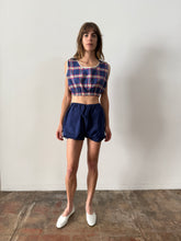 Lil 50s Cotton Plaid Top