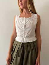 Antique French Cotton Corset Cover Top