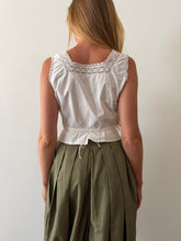 Antique French Cotton Corset Cover Top
