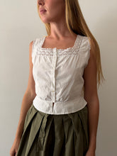 Antique French Cotton Corset Cover Top