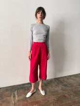 50s Red Side-Zip Pants 23w
