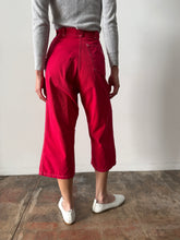 50s Red Side-Zip Pants 23w