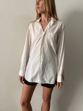 40s/50s White Button Down Shirt