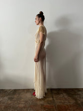 30s Grecian Sheer Sequined Gown