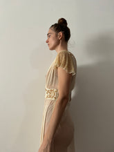 30s Grecian Sheer Sequined Gown