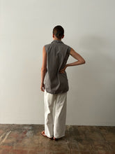 Grey Sleeveless Work Shirt