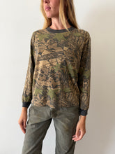 Real Tree Leaf Print Camo Pocket Long Sleeve Tee