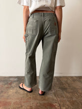 Paint Covered Sage Double Knee Carhartts 33w