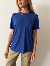 Worn-in Cobalt Blue Pocket Tee