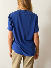 Worn-in Cobalt Blue Pocket Tee