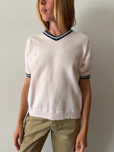 60s Light Pink Short Sleeve Sweatshirt