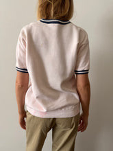 60s Light Pink Short Sleeve Sweatshirt