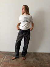 Faded Black Paint Covered Dickies Work Pants 35w