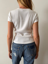 Gap White Cotton V Neck