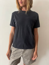 Faded Black Pocket Tee