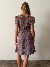 30s/40s Sheer Floral Dress