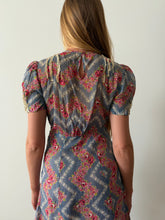 30s/40s Sheer Floral Dress