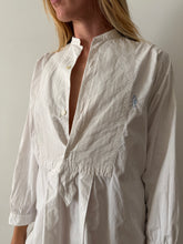 Antique French Monogrammed "GP" Grandpa Shirt