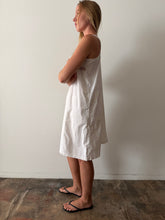 20s French White Cotton Slip Dress
