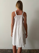 20s French White Cotton Slip Dress