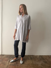 European Striped Cotton Flannel Shirt