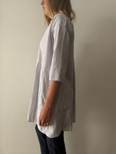 European Striped Cotton Flannel Shirt