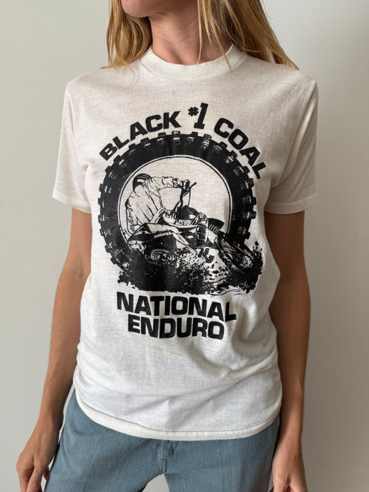 Black #1 Coal Racing Tee