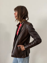 Brown Cafe Racer Moto Jacket