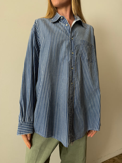Brooks Brothers Blue Striped Button Down