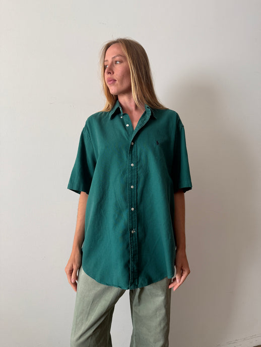 Dark Green Ralph Lauren Summer Button Down
