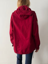 50s Burgundy Ski Anorak Pullover Jacket