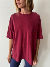 Big Maroon Pocket Tee