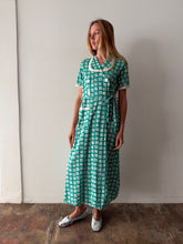 30s Seersucker Cotton Wrap Dress