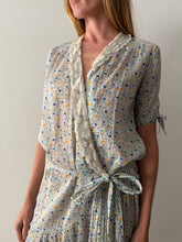 1920s Patterned Cotton Dress