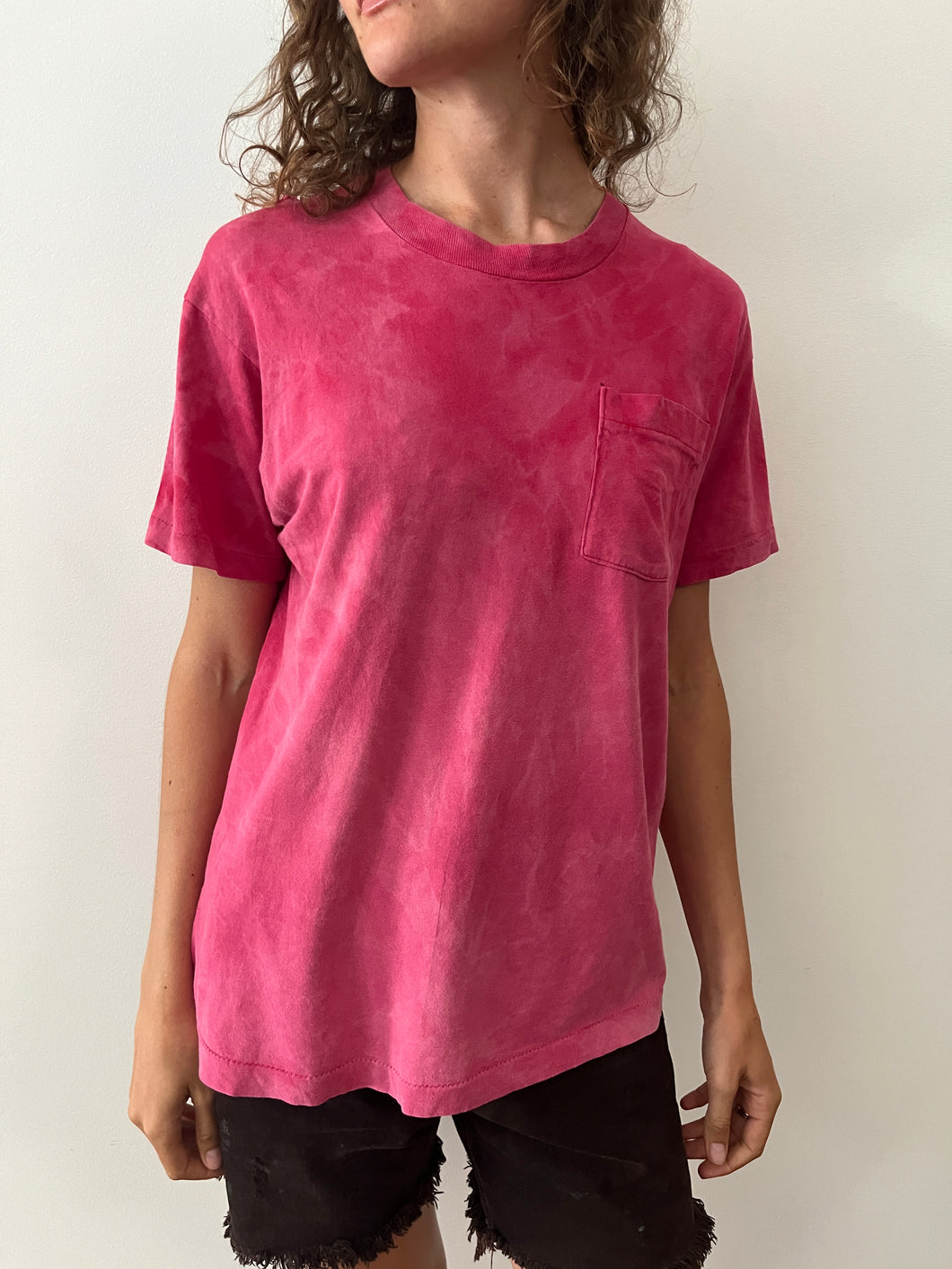 Faded Pink Pocket tee