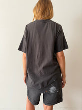 Paint Covered Black Pocket Tee